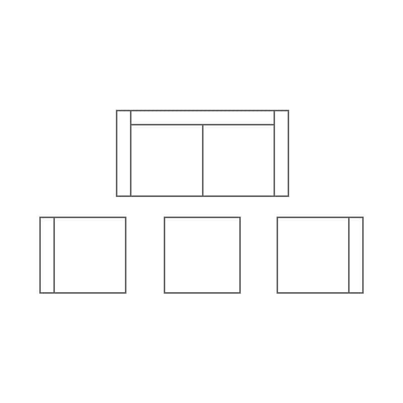 Conversation set layout