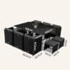 Bali 11 Piece Outdoor Dining Set-Black - Thumbnail Image 8