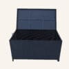 Outdoor PE Wicker Storage Box Garden 320L-Black - Thumbnail Image 5