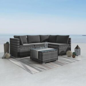 Wicker 4 Seater Lounge Set