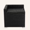 Large Modular Outdoor Ottoman Lounge Set in Black - Thumbnail Image 12