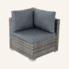 Large Modular Outdoor Ottoman Lounge Set in Grey - Thumbnail Image 6