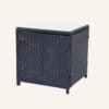 3PC Outdoor Table and Chairs Set-Black - Thumbnail Image 5