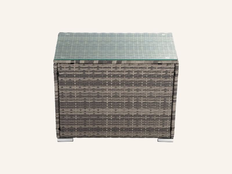 2 Seater PE Rattan Outdoor Furniture Chat Set- Mixed Grey - Image 4