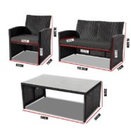 images DREAMO Lounge Sofa Set Size