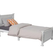 DREAMO Single Solid Pine Timber Bed Frame Side