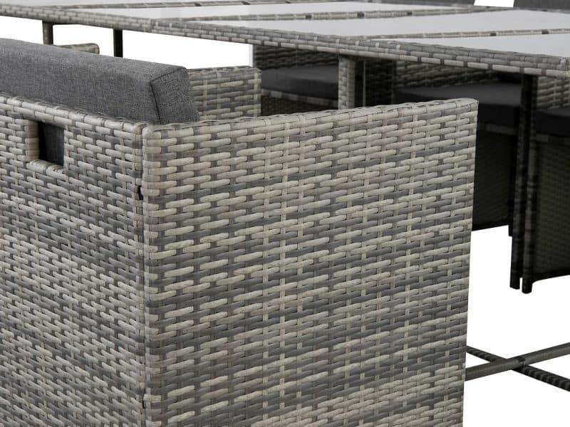 OTF-501502503S-LGR-11 DREAMO Outdoor Dining Set Details Show
