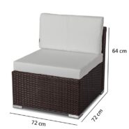 images DREAMO Modular Lounge One Seater Sofa Size