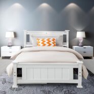 DREAMO Single Solid Pine Timber Bed Frame