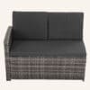 Ella 8-Seater Modular Outdoor Garden Lounge and Dining Set with Table and Stools in Dark Grey Weave - Thumbnail Image 4