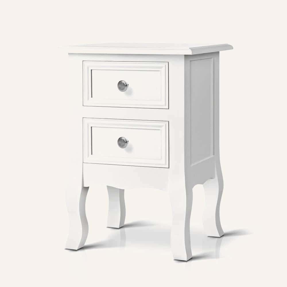 French Cabriole Bedside Table - Image 1