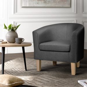 Modern Round Back Armchair