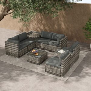 Wicker 6 Seater Lounge Set