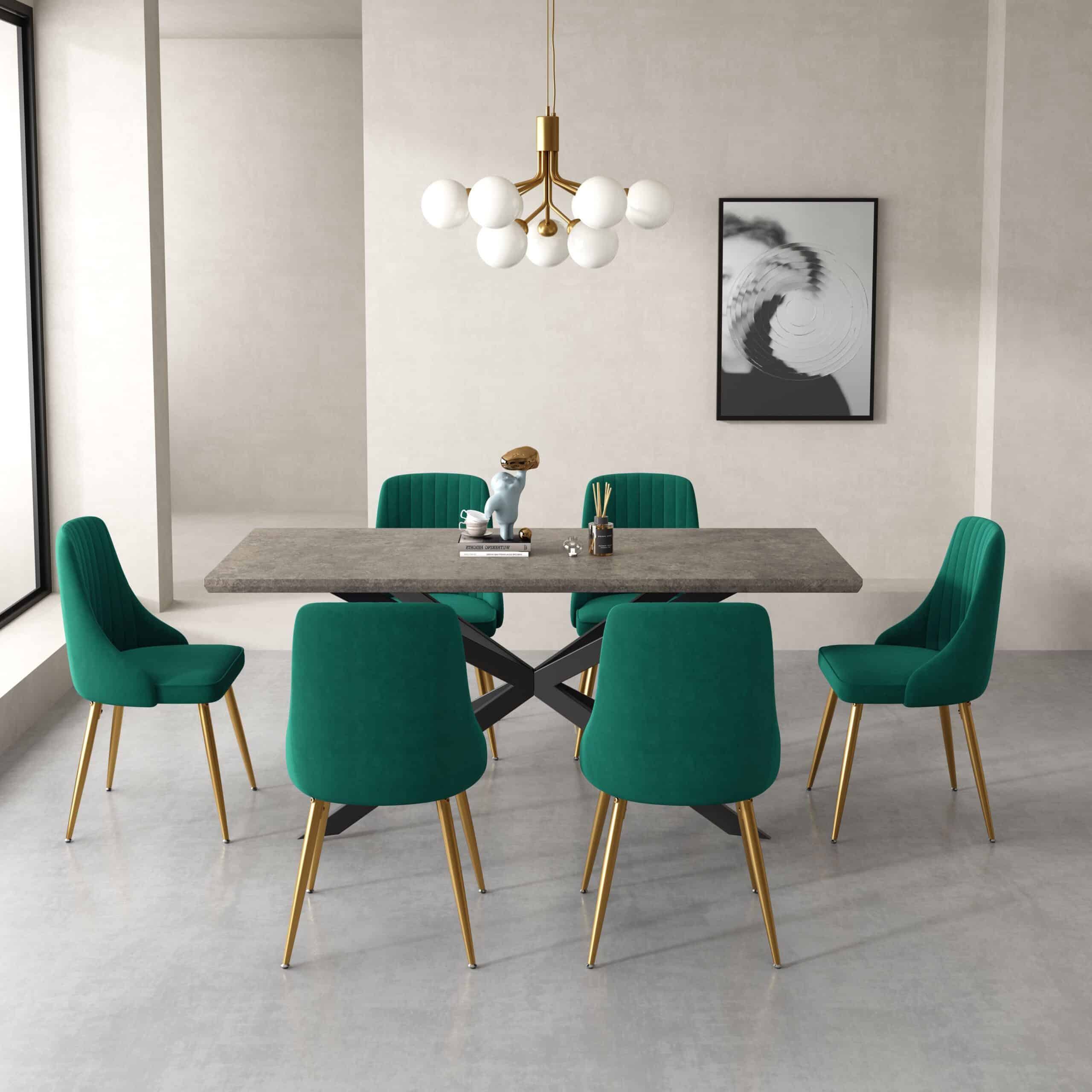 Green Velvet Banquet Set - Image 4
