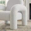 Accent Chair in Teddy Sherpa Fabric - White - Thumbnail Image 20