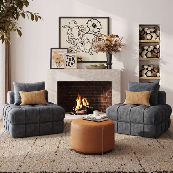 Martina Bouclé Sofa Set - 2 Piece