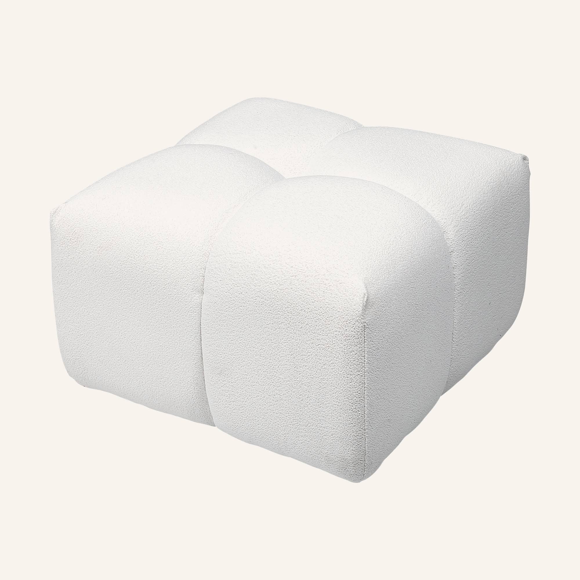 Lola Classic Bouclé Modular Ottoman Lounger - Image 12