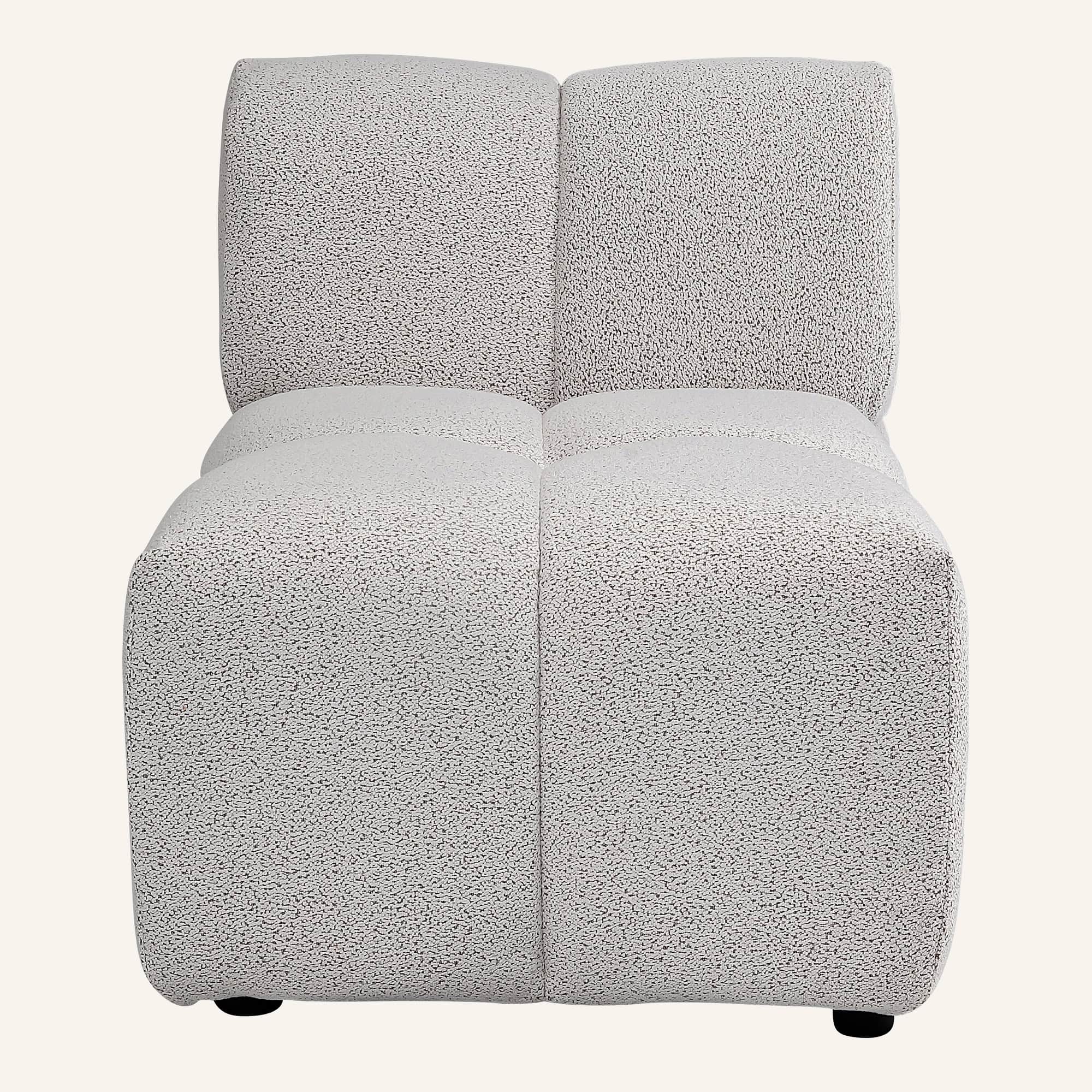 Lola Classic Bouclé Modular Ottoman Lounger - Image 12