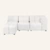 Lola Classic Bouclé Modular Ottoman Lounger - Thumbnail Image 6