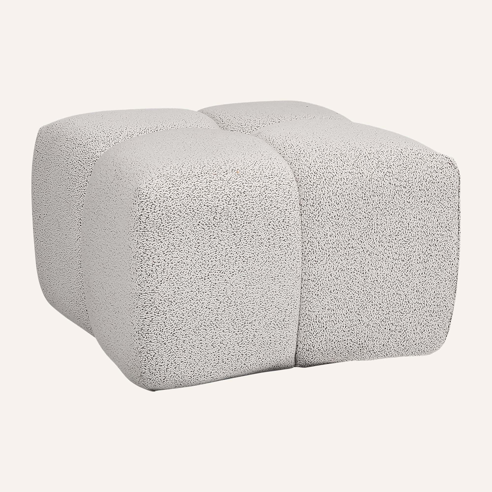 Lola Classic Bouclé Modular Ottoman Lounger - Image 13