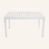 Extendable Madden White Aluminium Slatted Dining Table - Thumbnail Image 12
