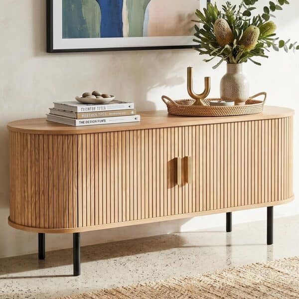 Ripple Sideboard with Sliding Doors — Earthy Elegance Redefined