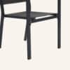 John Aluminium Charcoal Outdoor Dining Chair 4-Piece Set - Thumbnail Image 9
