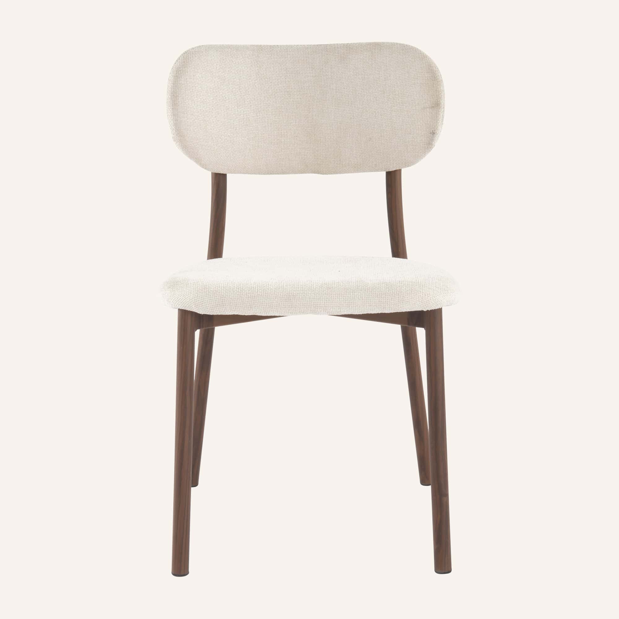 Pair of Walnut Look Dining Chairs - Image 4