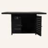Square Gas Fire Pit Table for Outdoor Use - Black - Thumbnail Image 13