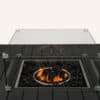 Square Gas Fire Pit Table for Outdoor Use - Black - Thumbnail Image 15