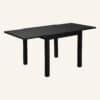 Adjustable Aluminium Garden Dining Table with Slats in Black - Thumbnail Image 6