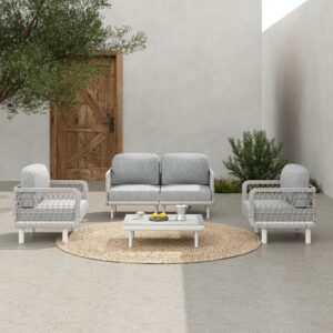 Outdoor Rustic Seating Set – 5 Pieces