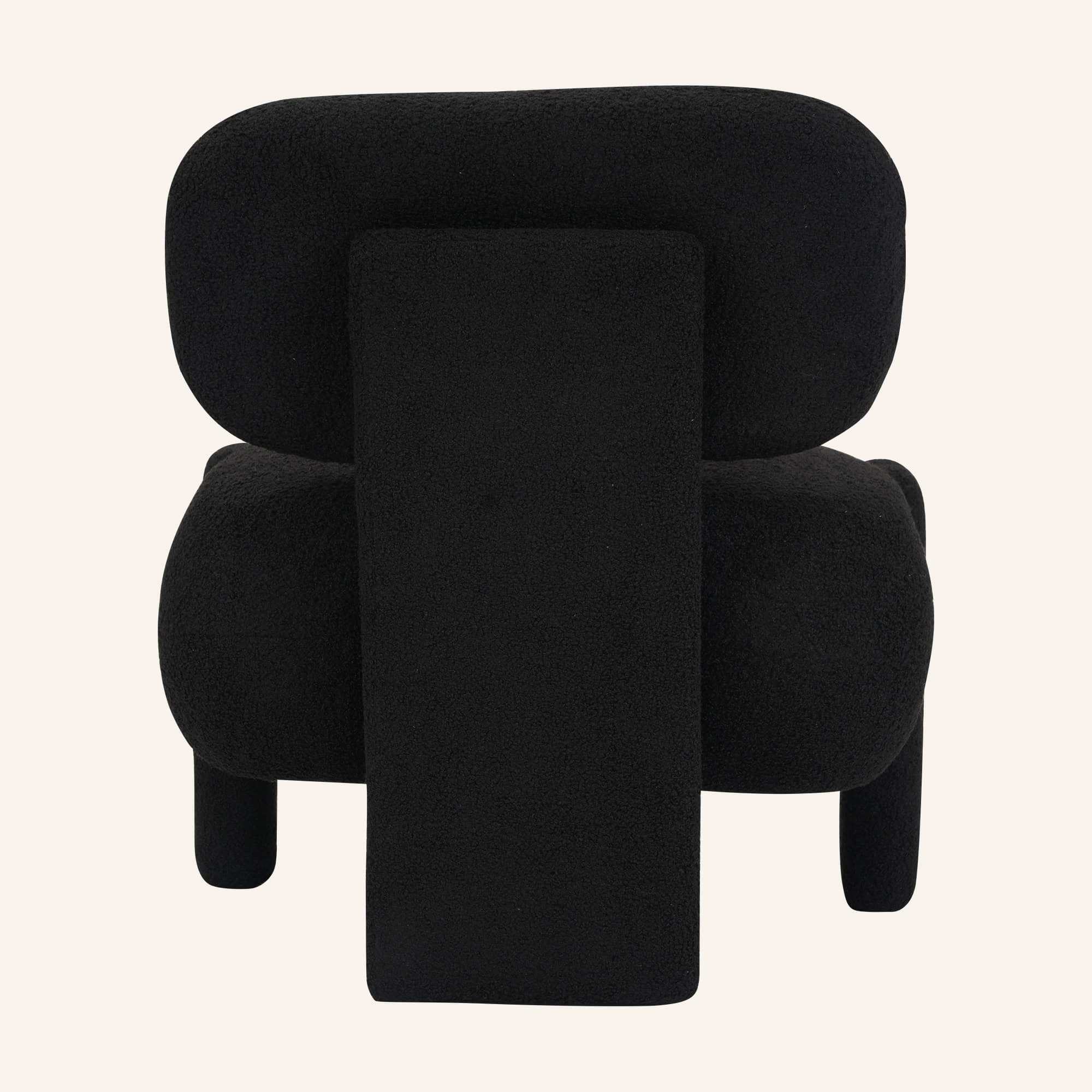 Black Fleece Side Chair - Image 9