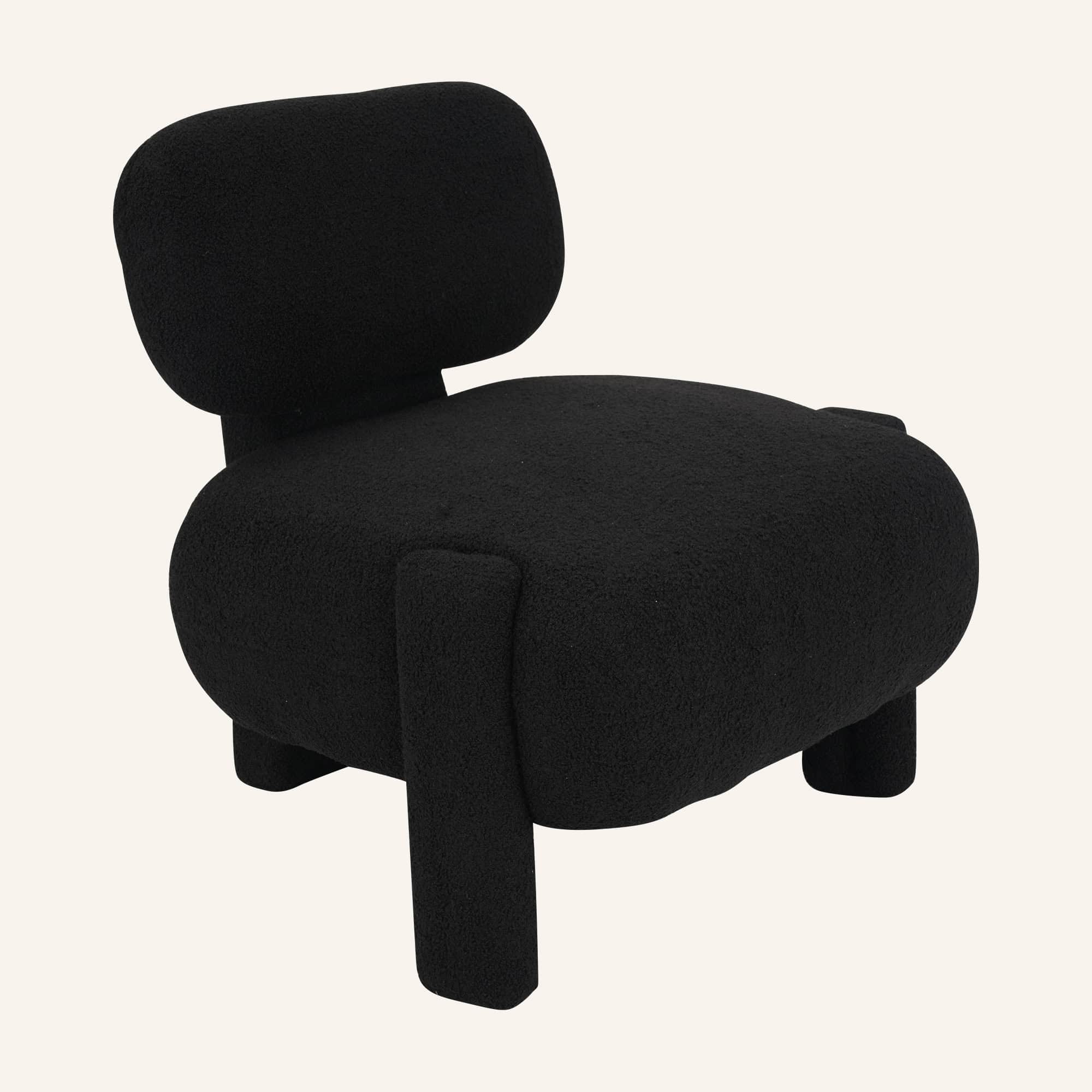 Black Fleece Side Chair - Image 7