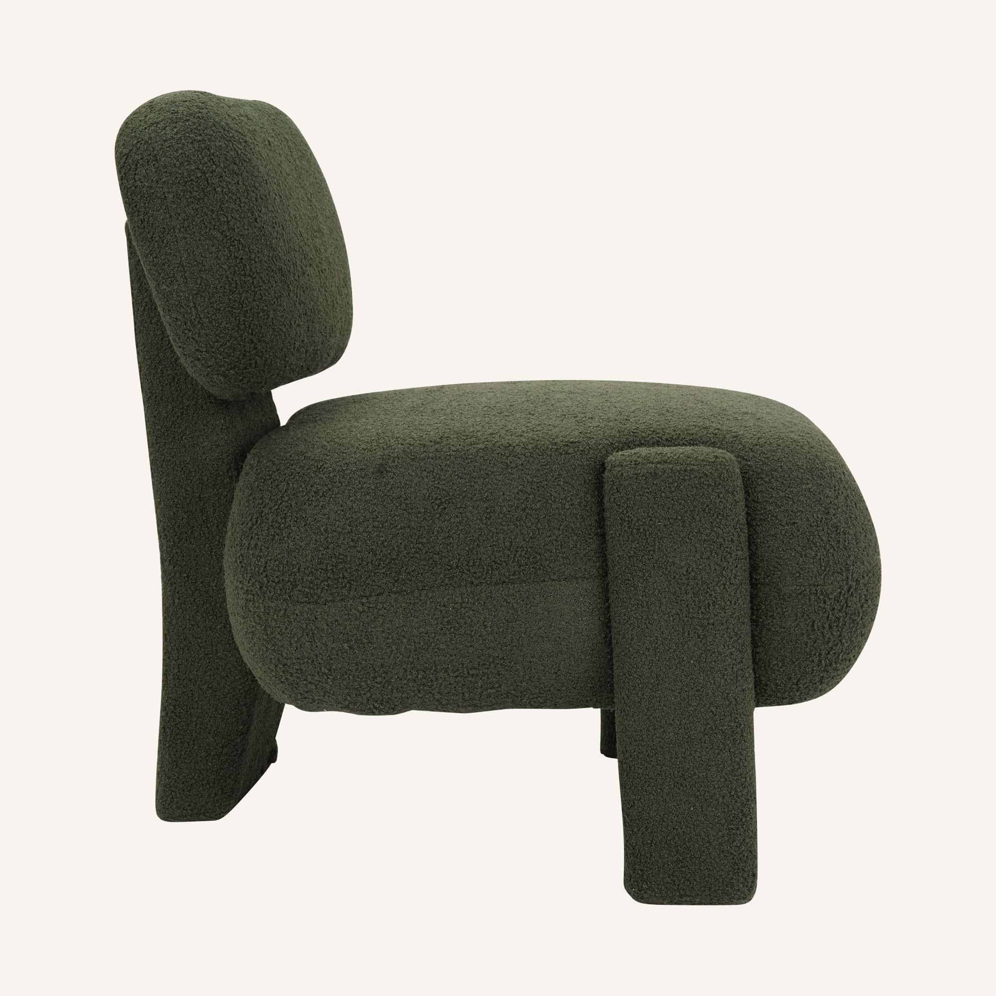Green Fleece Side Chair - Image 8