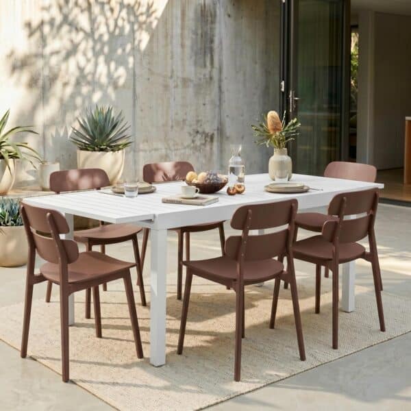 Alba Espresso Form Dining Chairs (Set of 4)