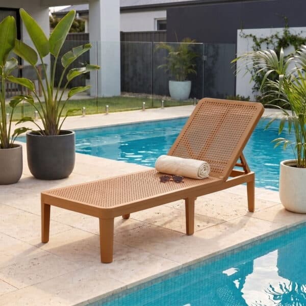 Solaro Straw Sand Sun Lounger