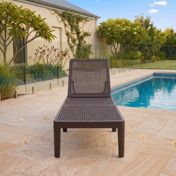 Solaro Seal Brown Sun Lounger