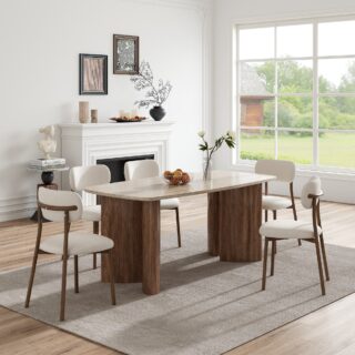 Twilight Grain Walnut Dining Table