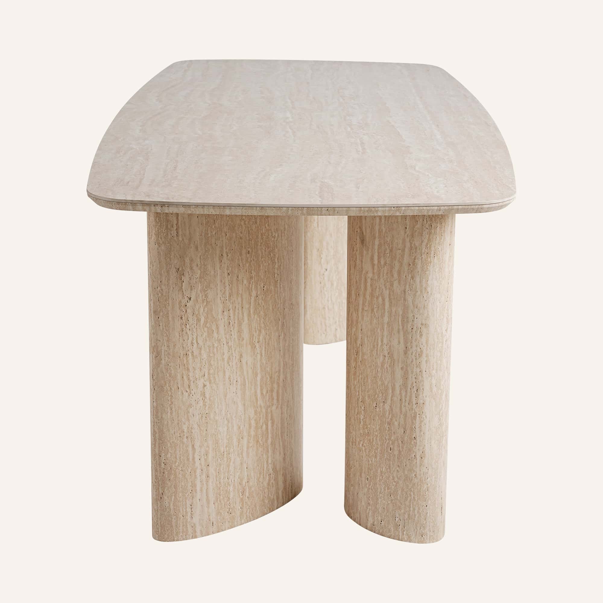 Calm Horizon Travertine Dining Table - Image 12