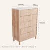 Anna Ribbletone Five-Drawer Chest - Thumbnail Image 18