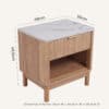 Ribbleside Anna Bedside Table - Thumbnail Image 13