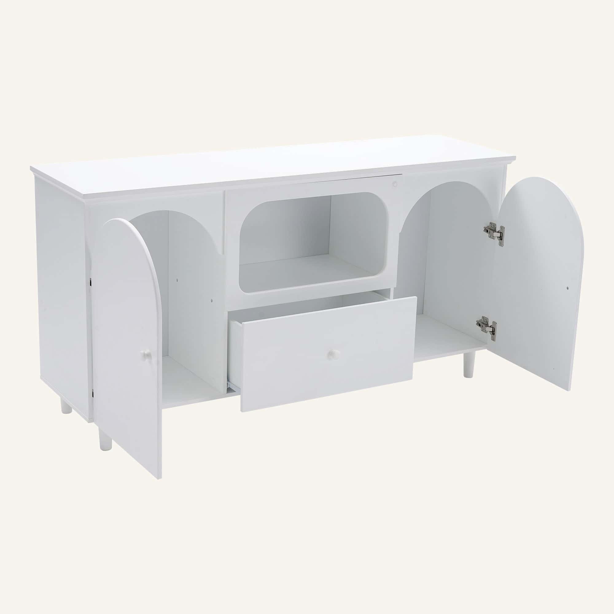 Lumina White Sideboard with Touch-Controlled LED Light - Image 10