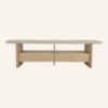 AURA Travertine-Effect TV Stand with 2 Drawers - Thumbnail Image 8