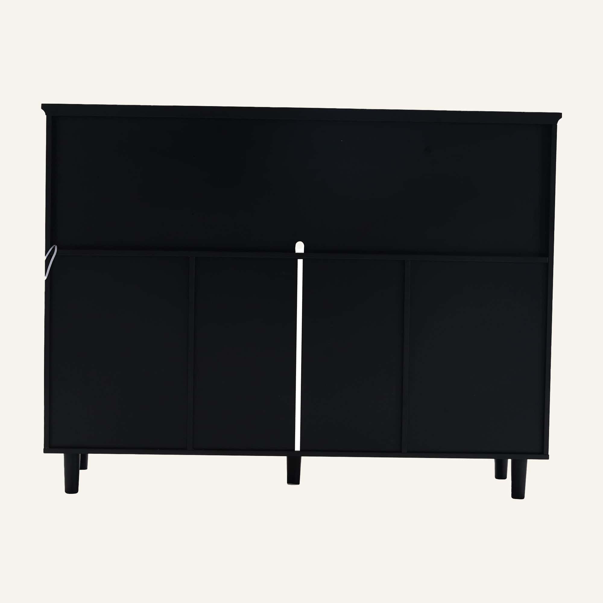 Lumina Black Sideboard with Touch Control Dimmable Light - Image 8
